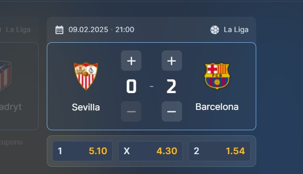 Wizjoner w STS - typ bukmacherski na 103. kolejkę (Sevilla - FC Barcelona)